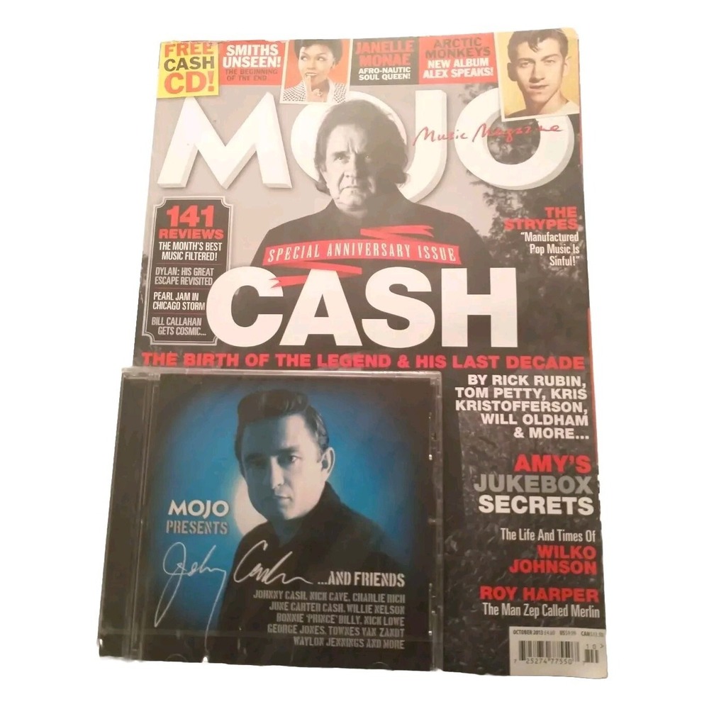Mojo Music Magazine Johnny Cash - October 2013 FREE CD - Amy Winehouse